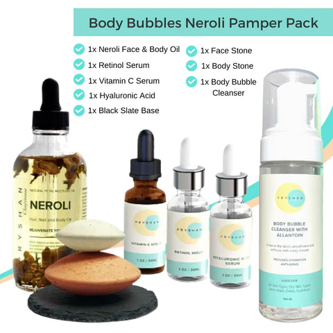 Neroli Oil Pamper Pack Bundle with Body Bubbles